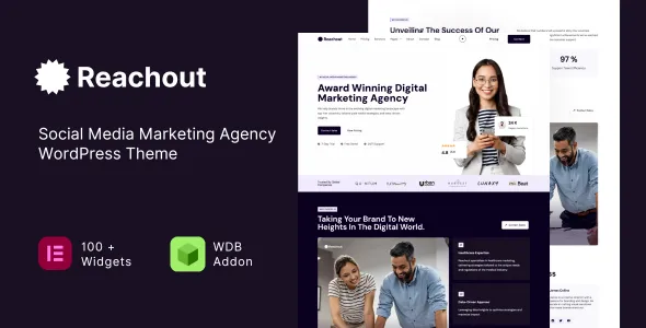 Reachout - Social Media Marketing Agency WordPress Theme