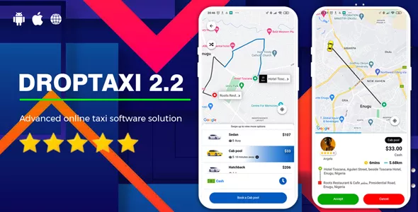 Droptaxi - White Label Taxi App Software Script