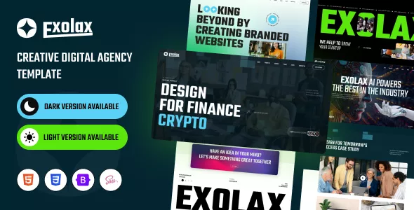 Exolax - Creative Digital Agency Template