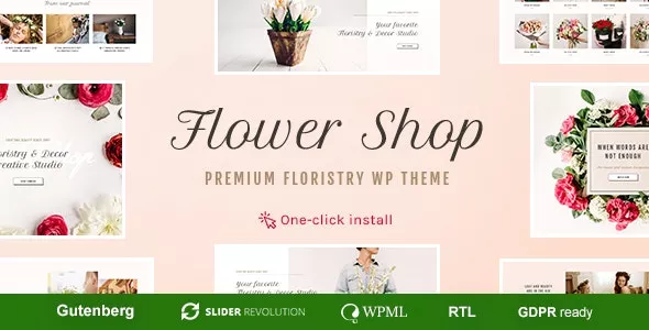 Flower Shop - Florist Boutique & Decoration Store WordPress Theme