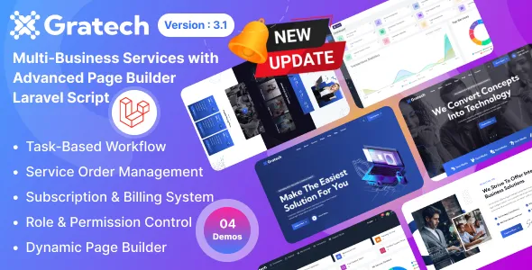 Gratech - IT Service And Technology with Component Page Builder