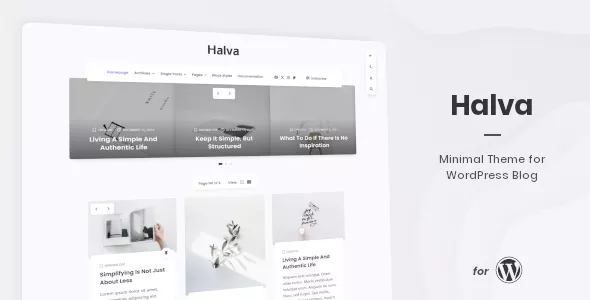 Halva - Minimal Theme for WordPress Blog