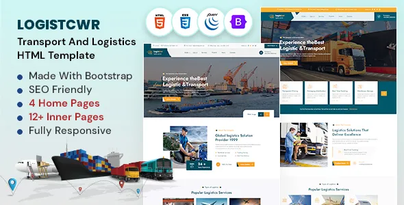 Logistcwr - Transport and Logistics HTML Template