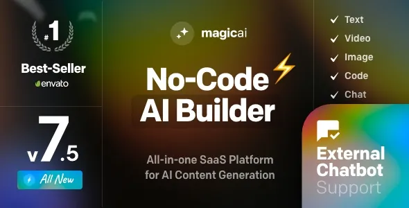 MagicAI - OpenAI Content, Text, Image, Chat, Code Generator as SaaS