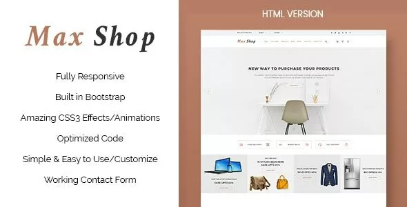 Max Shop - Ecommerce HTML Template