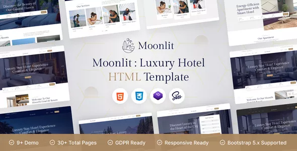 Moonlit - HTML Hotel Template