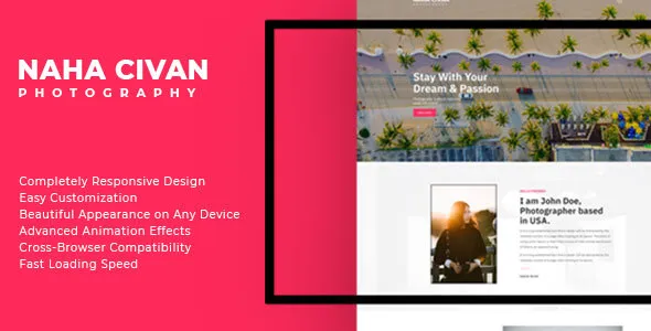 Naha Civan - Photography Portfolio Bootstrap 5 Template