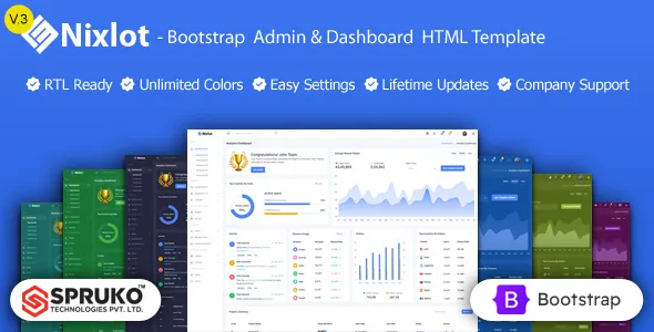 Nixlot - Bootstrap Admin & Dashboard HTML Template