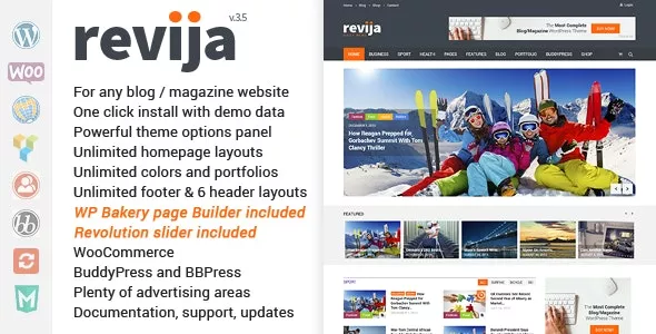 Revija - Blog & Magazine WordPress Theme