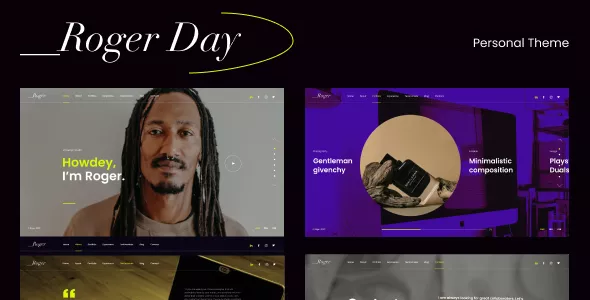 Roger Day - Personal CV/Resume WordPress Theme