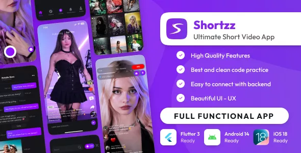 Shortzz - Tiktok Clone - Short Video App Live Streaming App with Admin Panel Flutter/Laravel