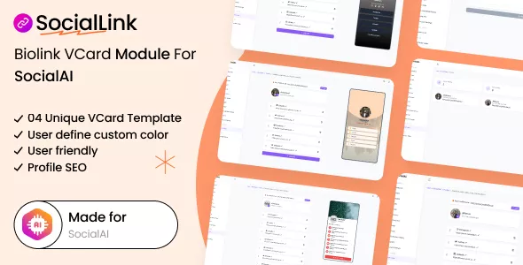 SocialLink - Biolink VCard Module for SocialAI