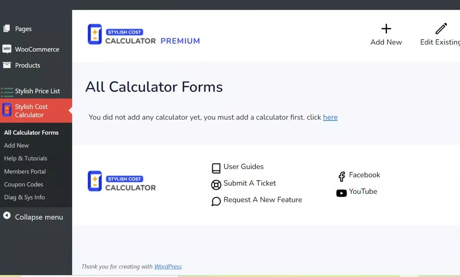 Stylish Cost Calculator Premium