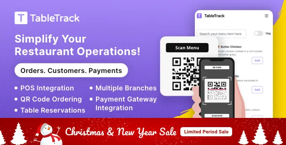 TableTrack - The Complete SaaS Restaurant Management Solution