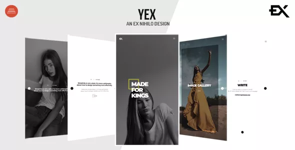 Yex - One Page Portfolio Template