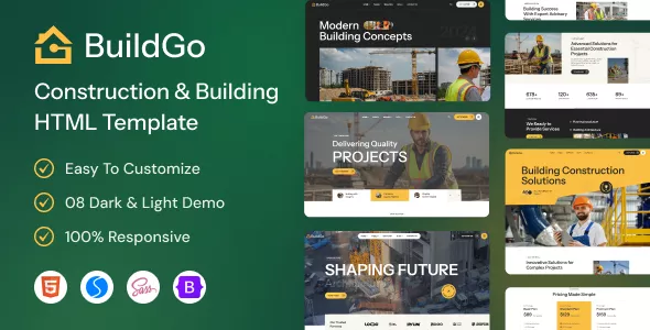 BuildGo - Construction & Building HTML Template