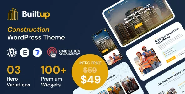 Builtup - Construction Company WordPress Theme