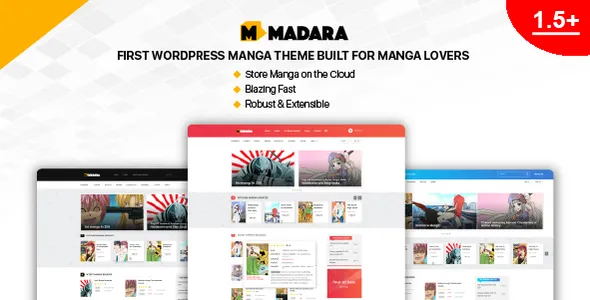 Madara - Responsive and Modern WordPress Theme for Manga