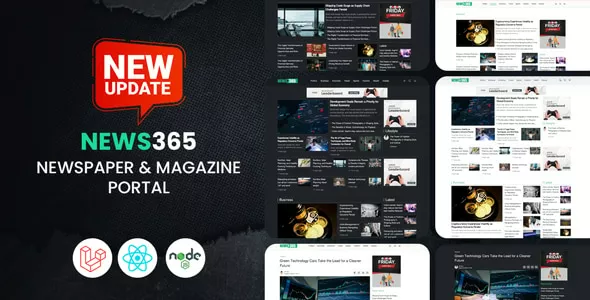 News365 - PHP Newspaper Script Magazine Blog with Video Newspaper