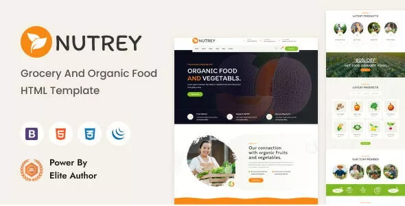 Nutrey - Grocery and Organic Food Shop HTML Template