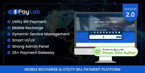 PayLab - Mobile Recharge And Utility Bill Payment Platform