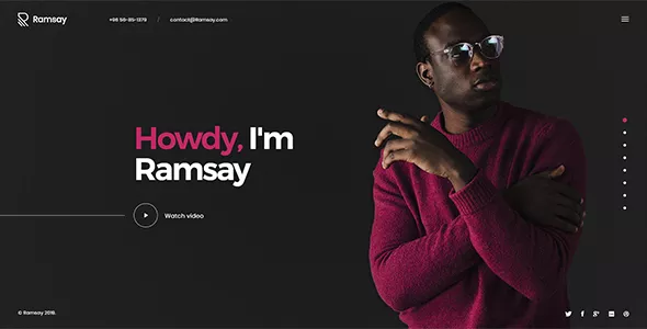 Ramsay - Personal CV/Resume WordPress Theme