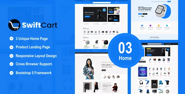 SwiftCart - Ecommerce Multipurpose HTML Template