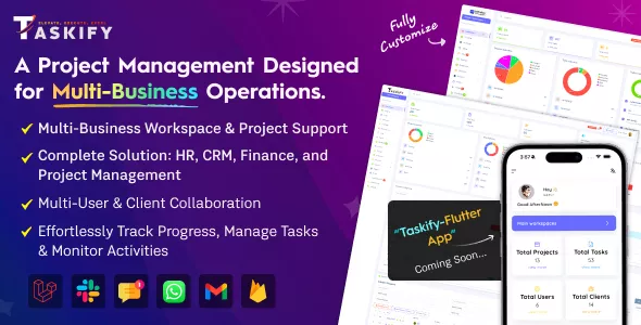 Taskify - Project Management - Task Management & Productivity Tool