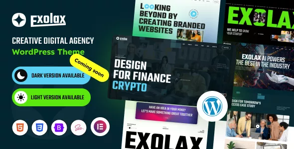 Exolax - Creative Digital Agency WordPress Theme