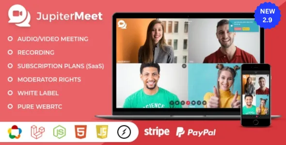 JupiterMeet - White Label Video Conference with ChatGPT & SaaS