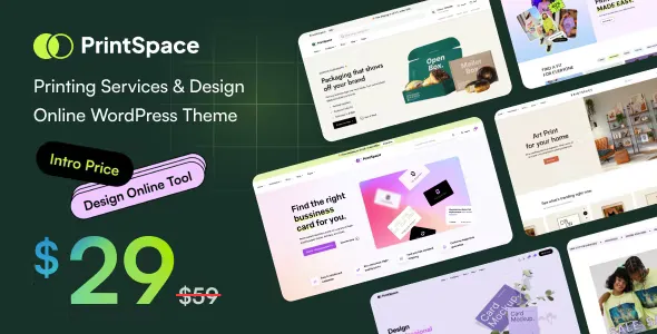 PrintSpace - Printing Services & Design Online WooCommerce WordPress Theme