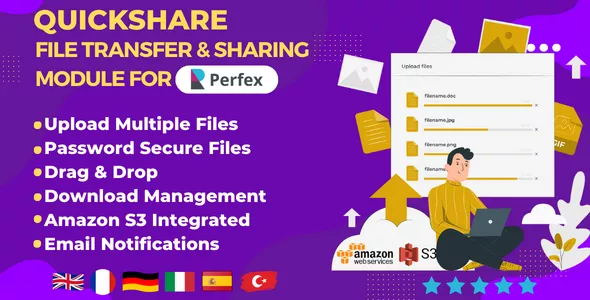 QuickShare - File Transfer & Sharing Module for Perfex CRM