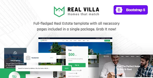 Real Villa - Real Estate HTML5 Template