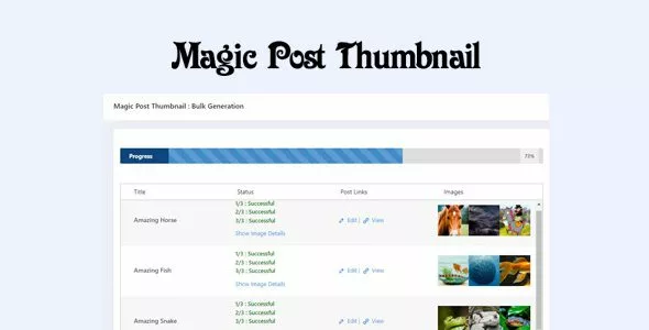 Magic Post Thumbnail Pro - Automatic Thumbnails for WordPress Pages
