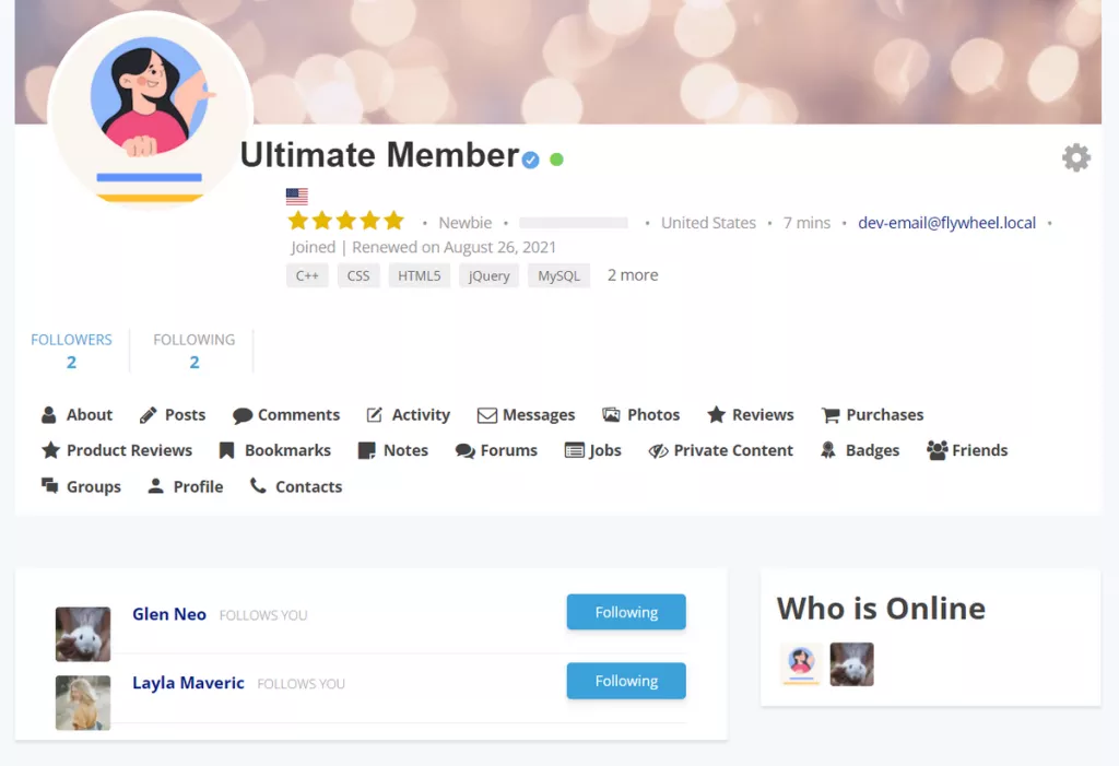 Ultimate Member Followers Addon