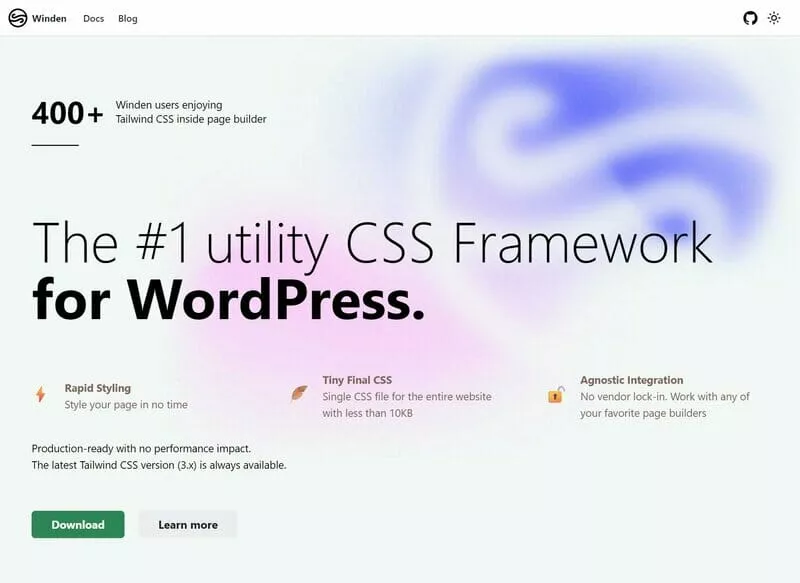 Winden - The Utility CSS Framework for WordPress
