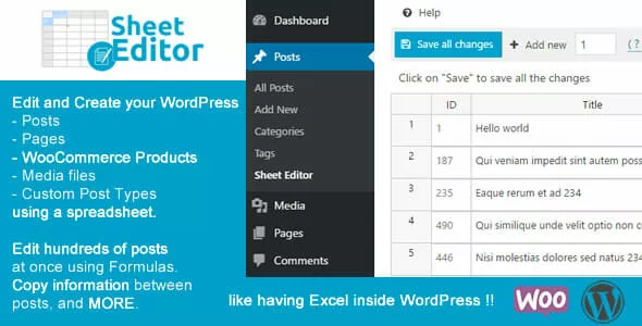 WP Sheet Editor Premium