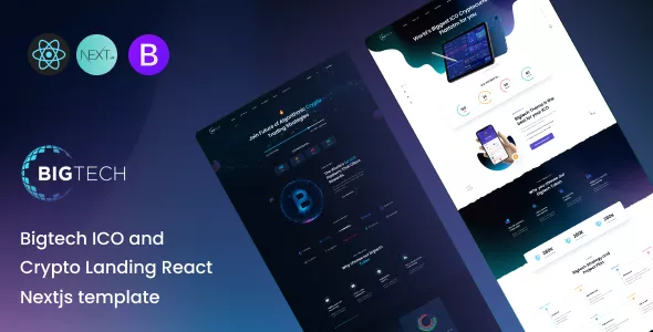 Bigtech - ICO & Crypto Landing WordPress Theme