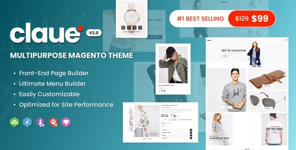 Claue - Clean, Minimal Magento 2 and 1 Theme