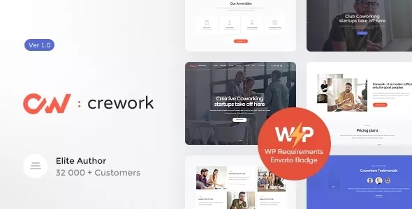 Crework - Coworking and Creative Space WordPress Theme