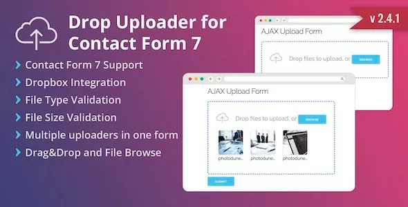 Drop Uploader for CF7 - Drag&Drop File Uploader Addon