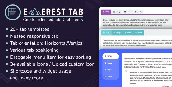 Everest Tab - Responsive Tab Plugin for WordPress