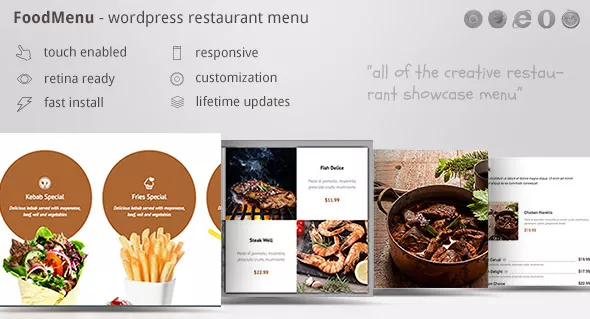 FoodMenu - WP Creative Restaurant Menu Showcase WooCommerce