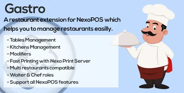 Gastro - Restaurant Extension for NexoPOS 3.x