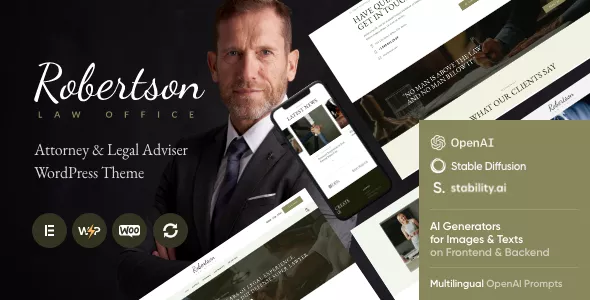 Law Office - Attorney & Legal Adviser WordPress Theme + RTL
