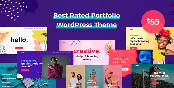 Leedo - Modern, Colorful & Creative Portfolio WordPress Theme