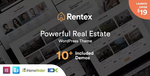 Rentex - Real Estate WordPress Theme