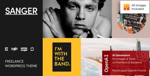 Sanger - Personal Portfolio for Creatives WordPress Theme