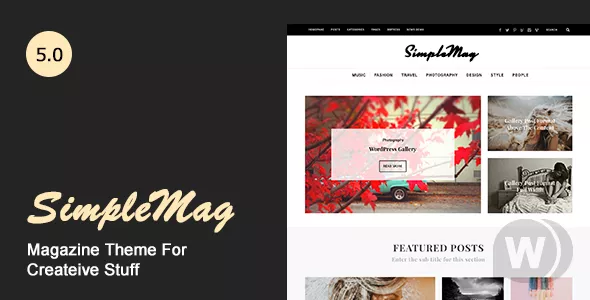 SimpleMag - Magazine Theme for Creative Stuff