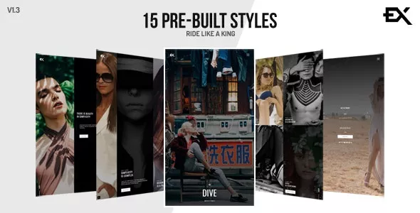 The Dive - Creative One Page Photography - Portfolio Template
